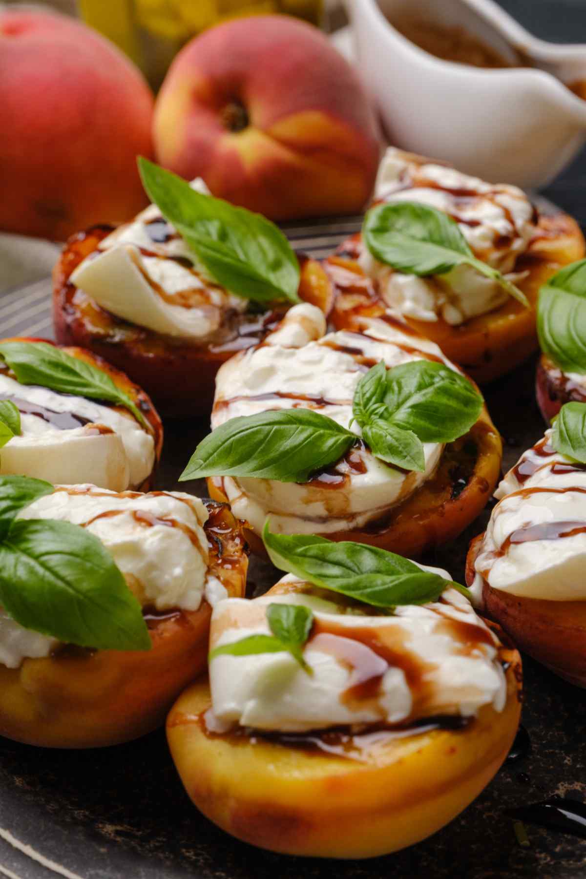 Grilled Peaches with Burrata