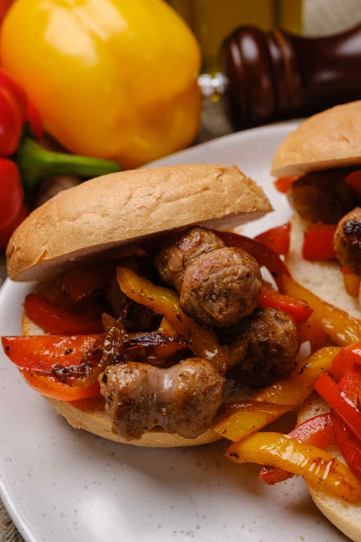 Sausage and Peppers Sandwich
